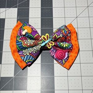 Vibrant Floral Kids Hair Bow